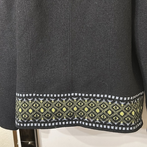 GREIGER COLLECTION WOOL VINTAGE ZIP UP SWEATER SIZE 40 - Picture 6 of 13